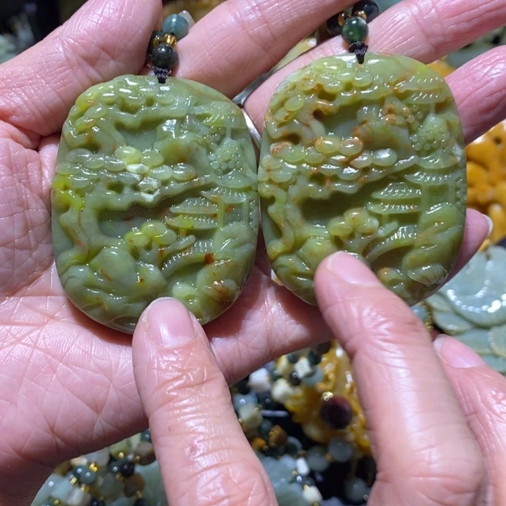 岫玉岫玉吊坠未镶嵌