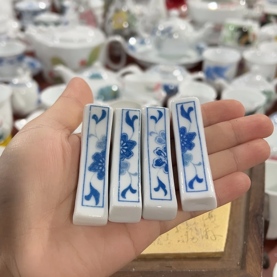 醴陵老厂瓷微瑕筷子架