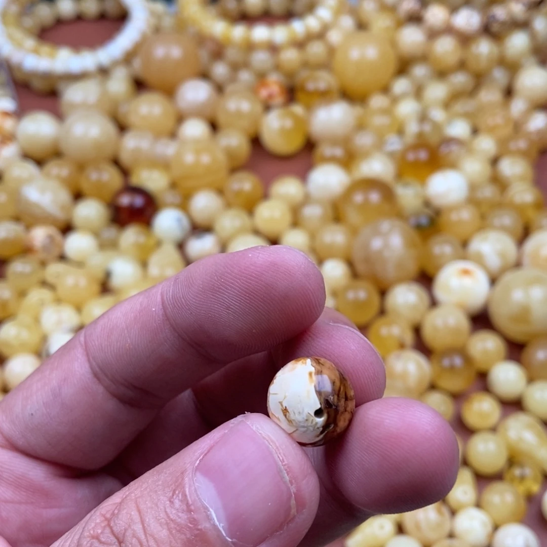 未镶嵌蜜蜡裸石卤***饺蜜蜡