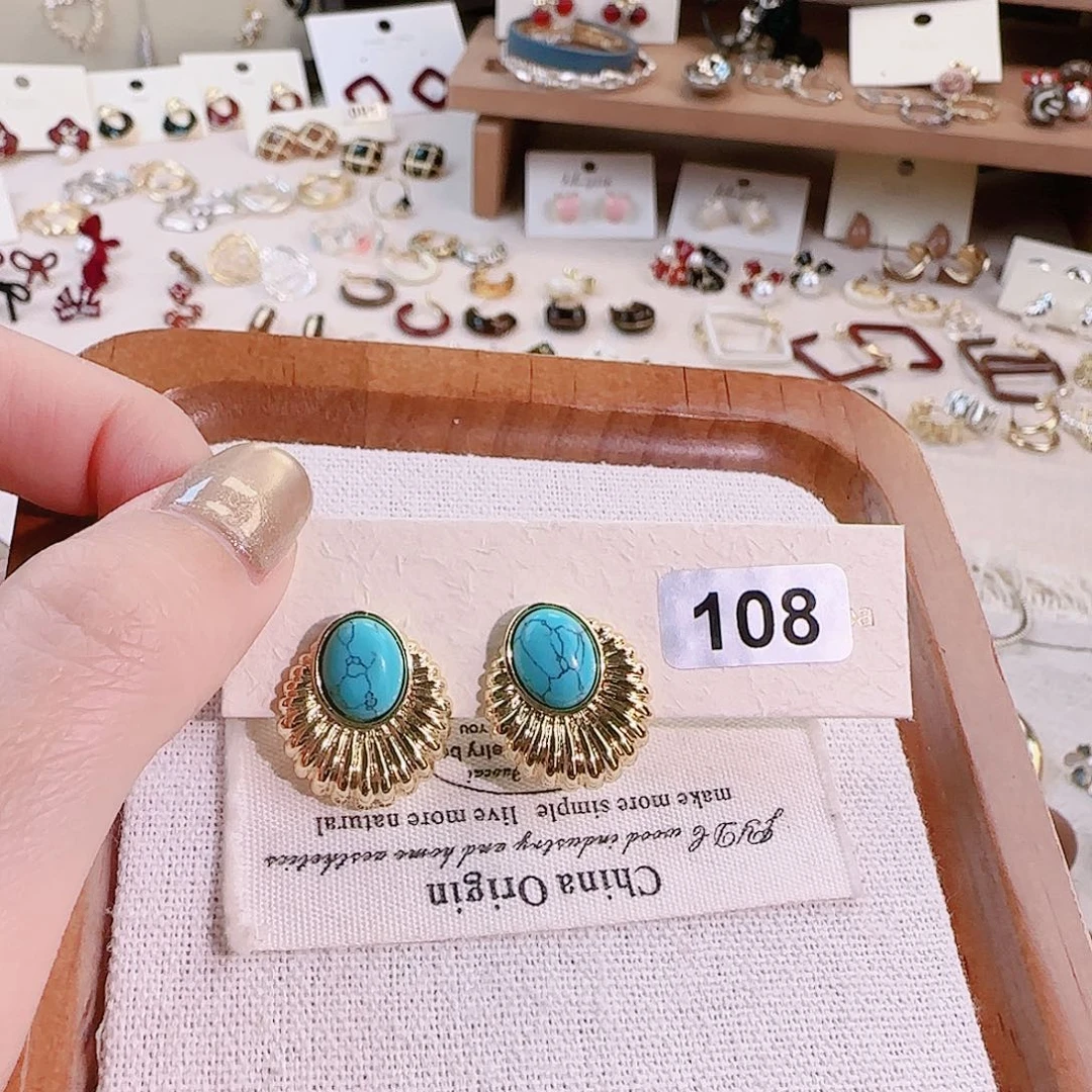 仿珍珠铜合金锡合金纯铜耳钉