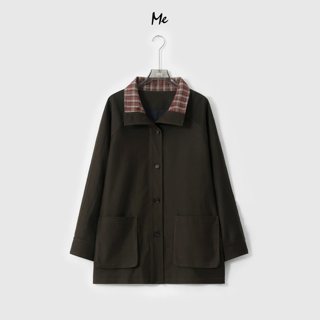 ME【伦敦精英】天丝混纺高知英伦时尚显瘦百搭一手长外套MESA0475