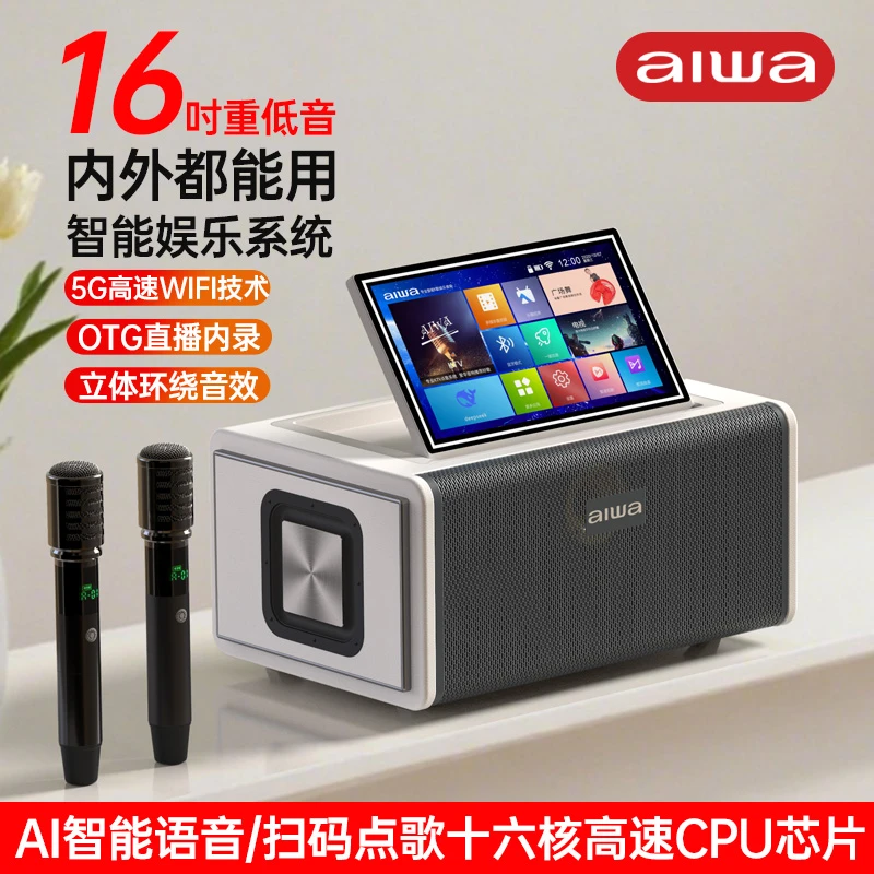 爱华AIWA音响广场家庭户外音箱卡拉OK点歌KTV一体机