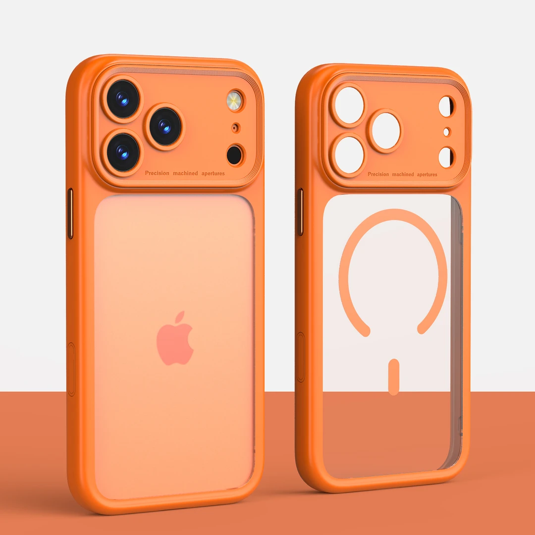 适用于苹果17/17Pro精孔优盾PC磁吸防摔壳iphone17promax手机壳