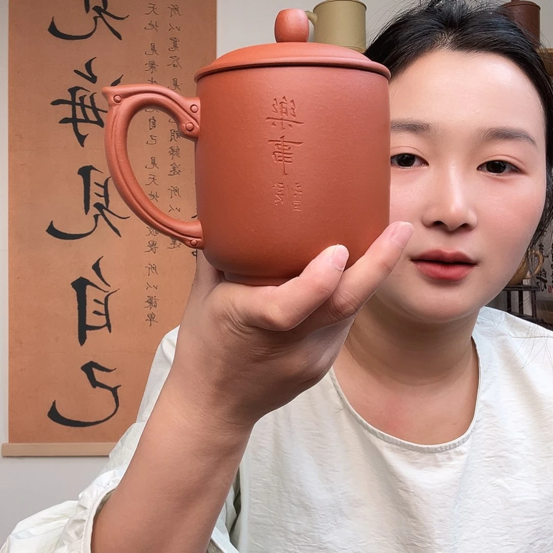 茶杯紫砂微瑕紫砂盖杯