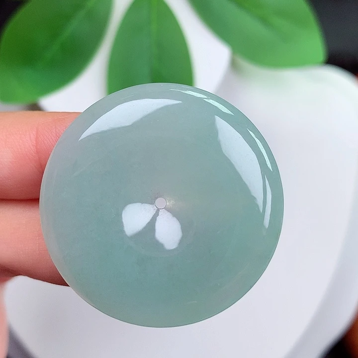 颈饰未镶嵌翡翠平安扣 35.4x5.4mm