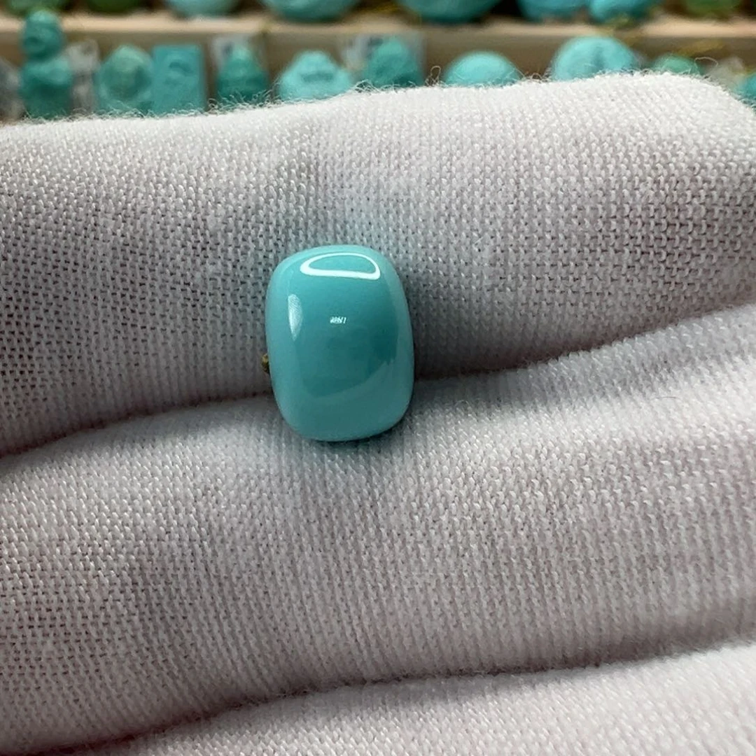未镶嵌绿松石老型珠9.6mm
