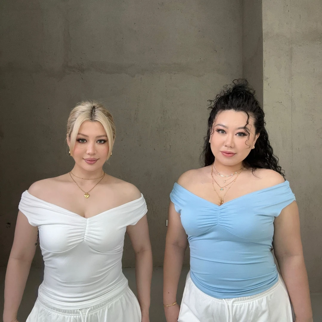 欧美女装ins新款纯色V字领无袖缩褶吊带背心上衣