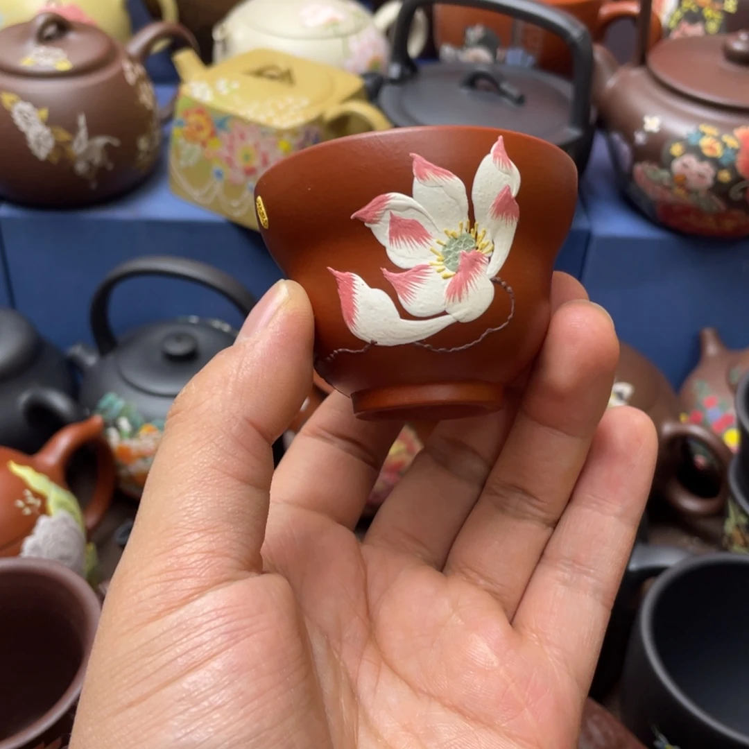 茶杯红泥紫砂主人50cc