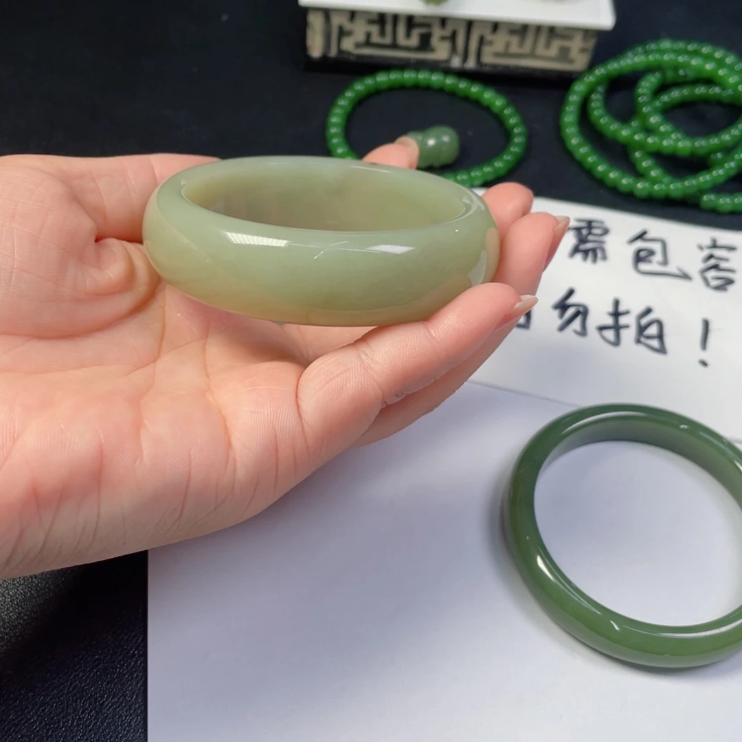 和田玉未镶嵌颈饰霞297手镯23