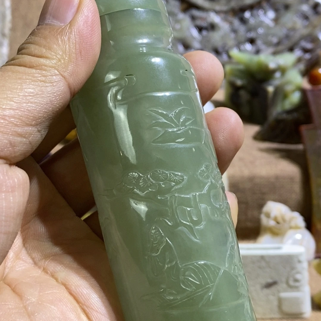 用***9和田玉（糖玉）未镶嵌挂件