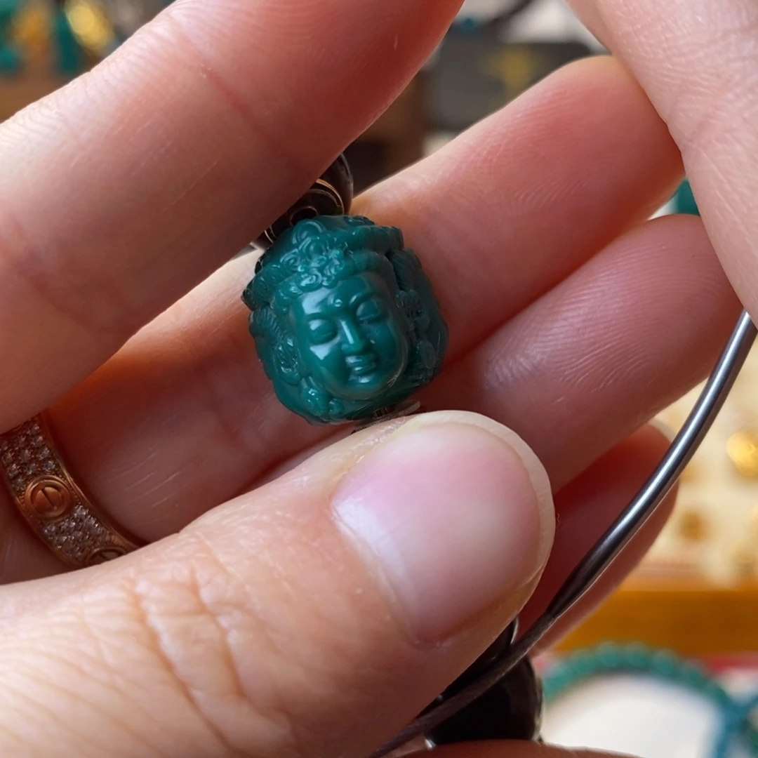 琉璃DIY地狱色三世佛14mm1个1