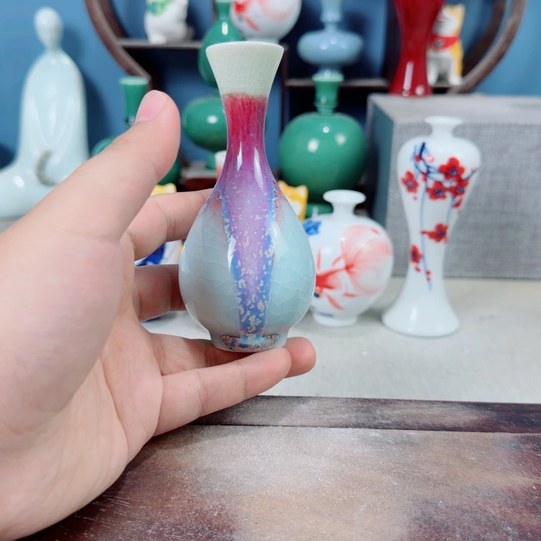 陶瓷手工小花器摆件