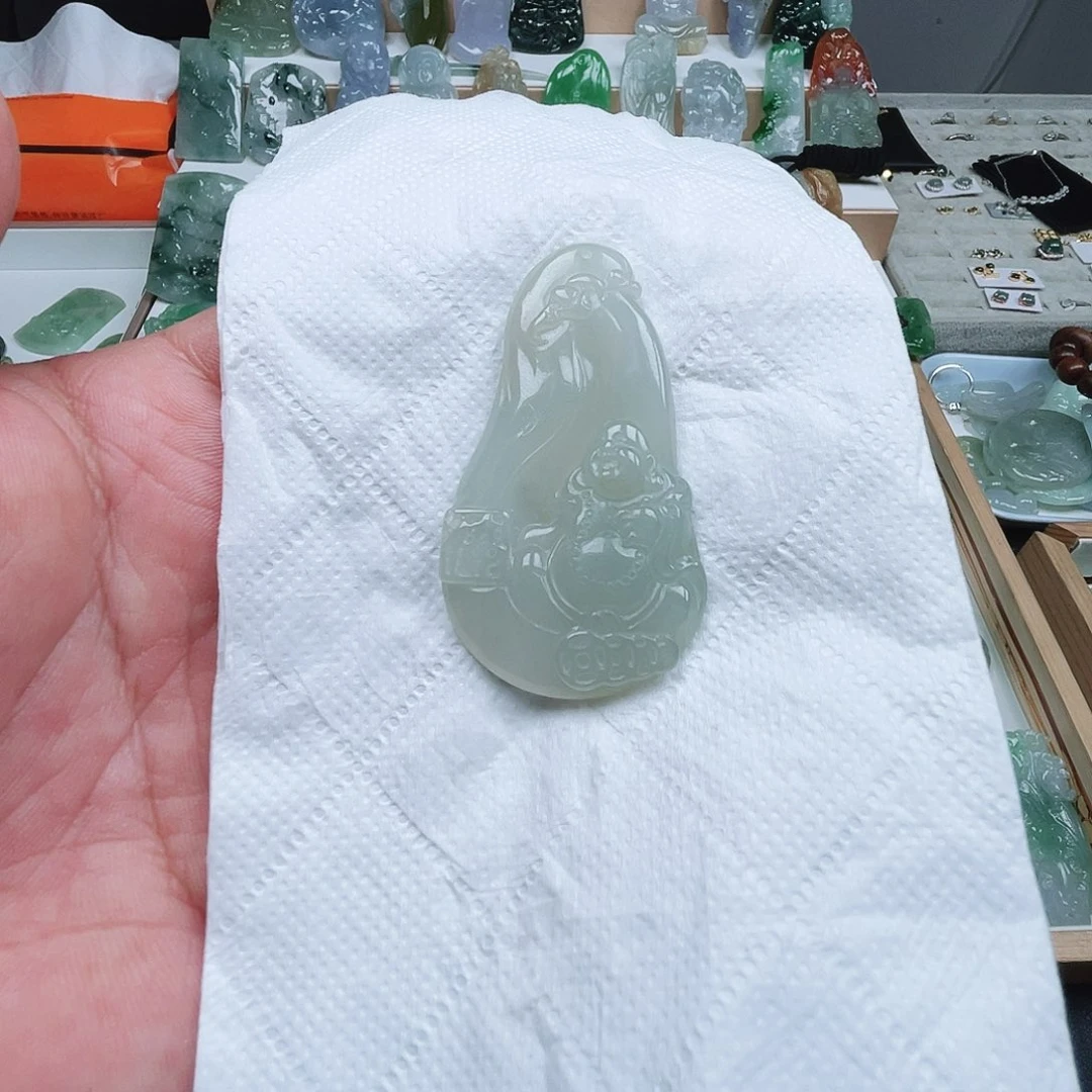 翡翠未镶嵌吊坠(不含链)