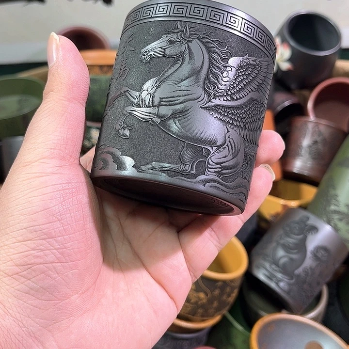 茶杯紫砂全手工紫砂主人杯