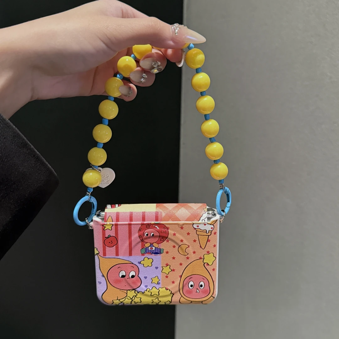 适用华为purax手机壳卡通可爱星星人折叠屏典藏版手提挂绳保护套