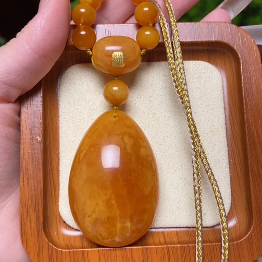 【闪购商品】蜜蜡颈饰未镶嵌项链