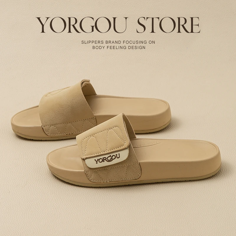 远港外穿休闲健身拖鞋透气夏季户外舒适室内防滑居家办公室男防臭