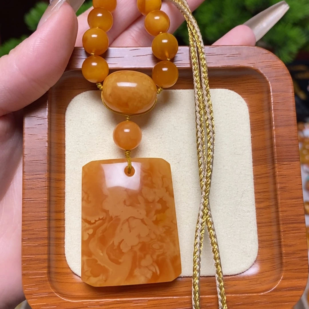 【闪购商品】蜜蜡颈饰未镶嵌项链