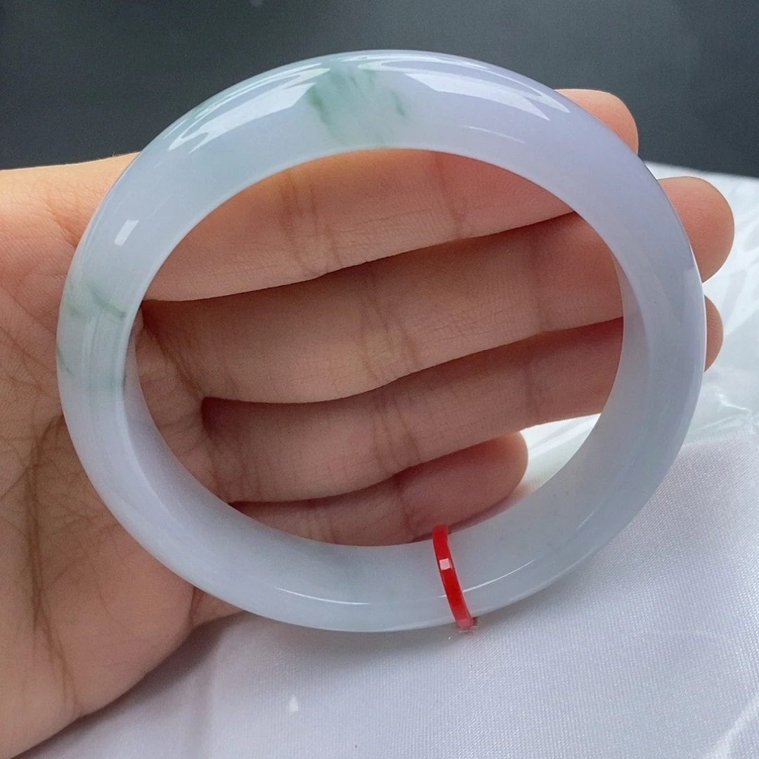 翡翠未镶嵌手镯5657正圈