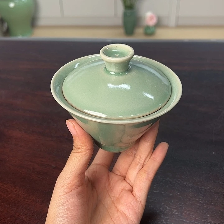 龙泉云间青瓷小米茶器