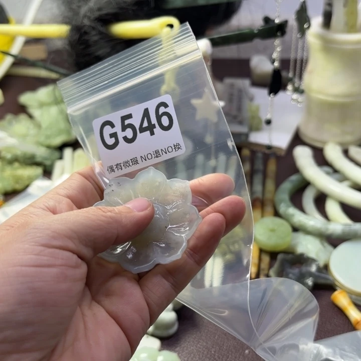 蛇纹石玉发饰合金晴*儿