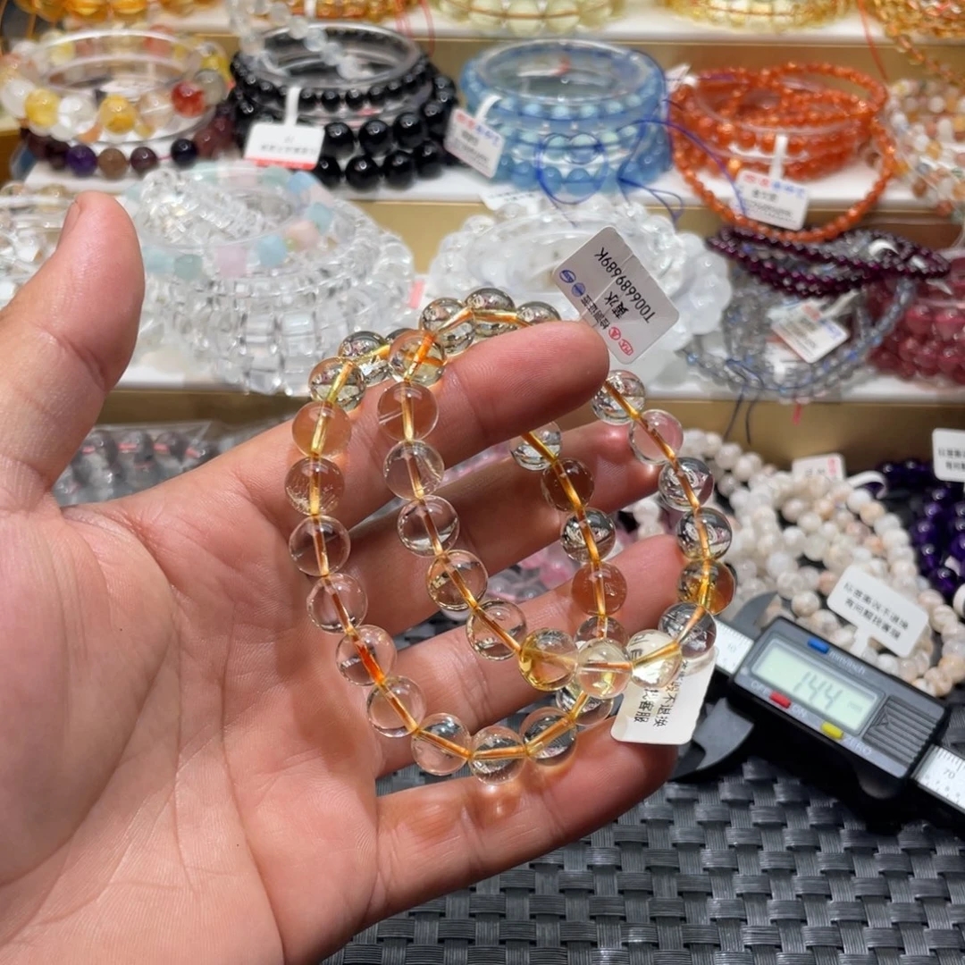 水晶手链未镶嵌巴西黄
