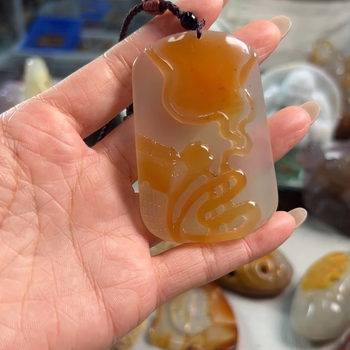 玛瑙/玉髓吊坠(不含链)未镶嵌