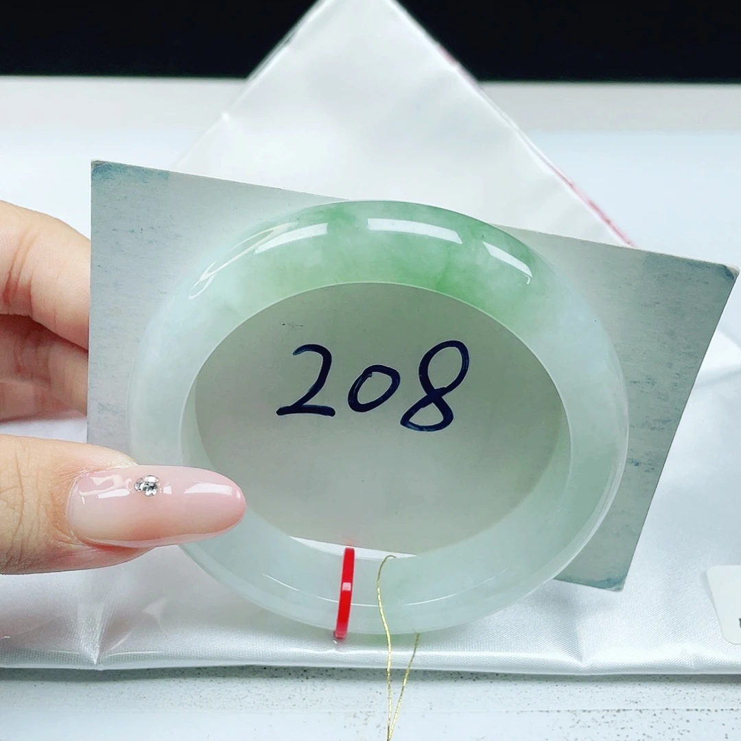 翡翠未镶嵌手镯 正圈55+