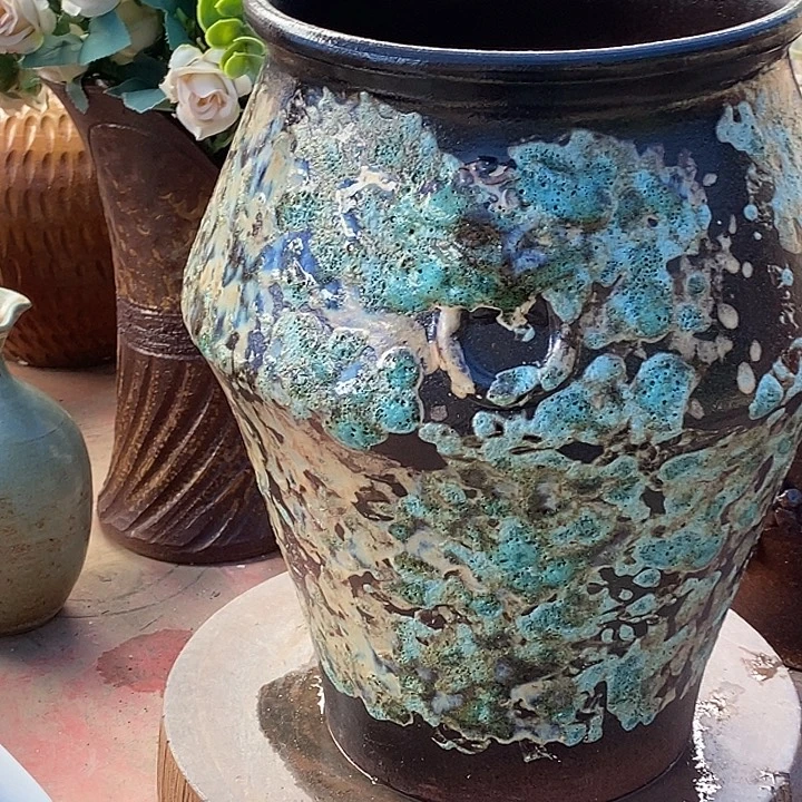 紫砂花盆口20高度30福利