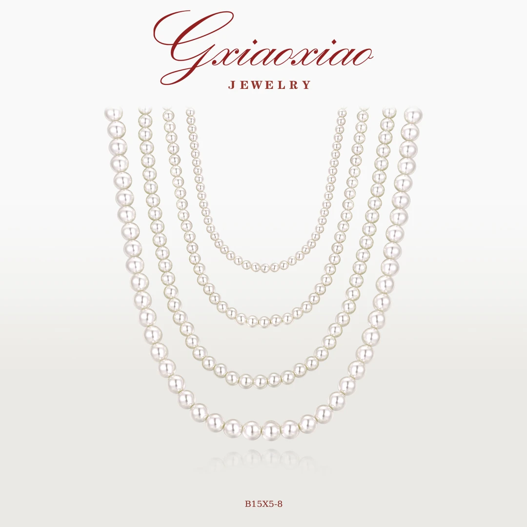 G XIAOXIAO 镀K金925银 法式气质时尚高级百搭叠戴项链 B15X5