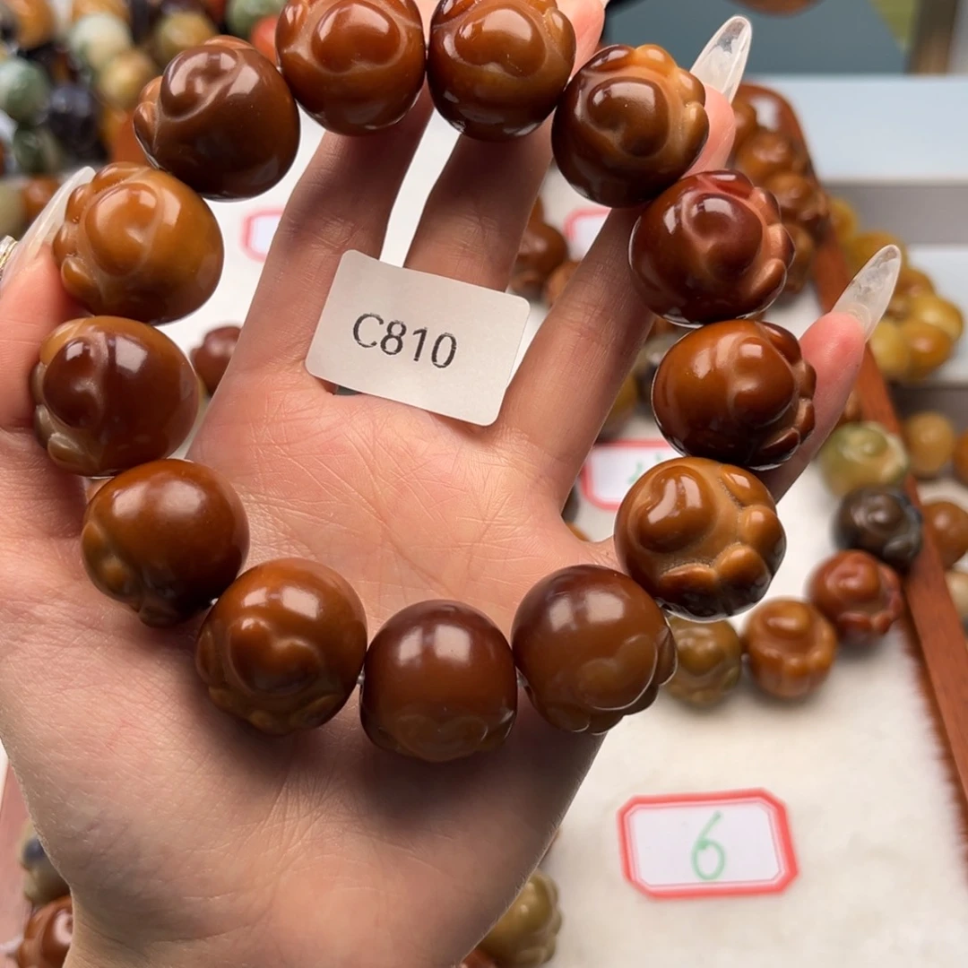 菩提根/象牙果手串土****力22mm通货猫爪一串c810