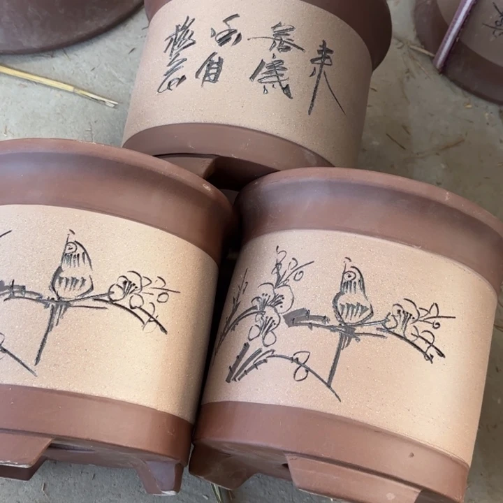 紫砂花盆             60-3