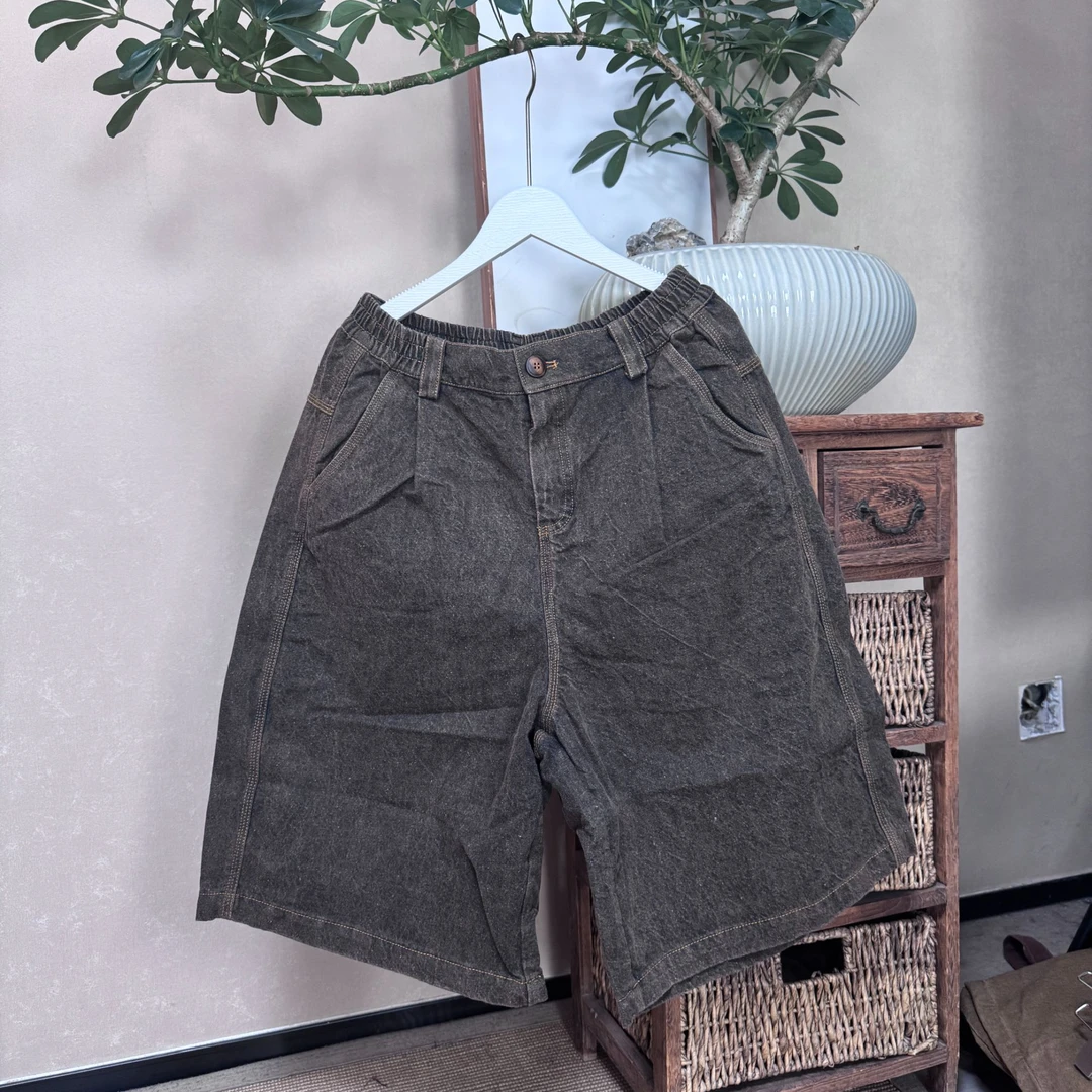 240404-2亚麻混纺三线中裤