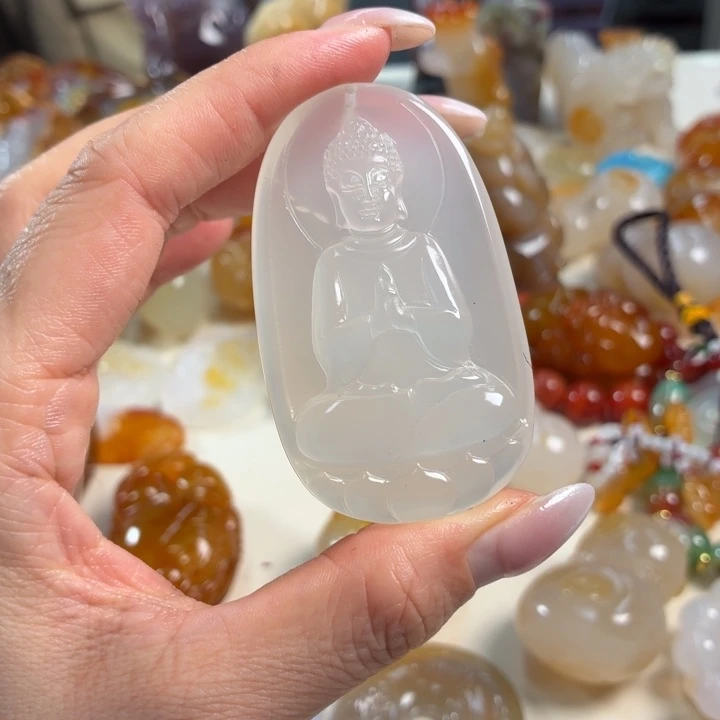 玛瑙/玉髓未镶嵌吊坠(不含链)