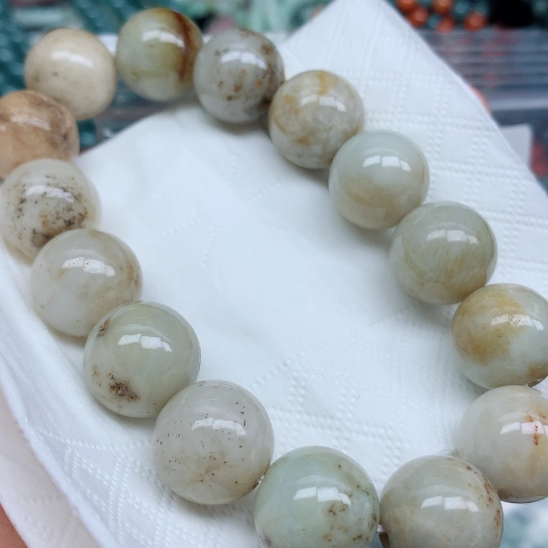 翡翠未镶嵌项链珠批发