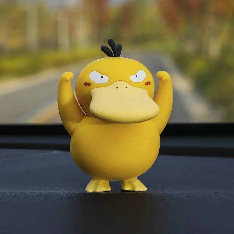 潮玩加油可达鸭桌面 汽车装饰 车尾摆件滑稽可达鸭装饰品送礼装饰