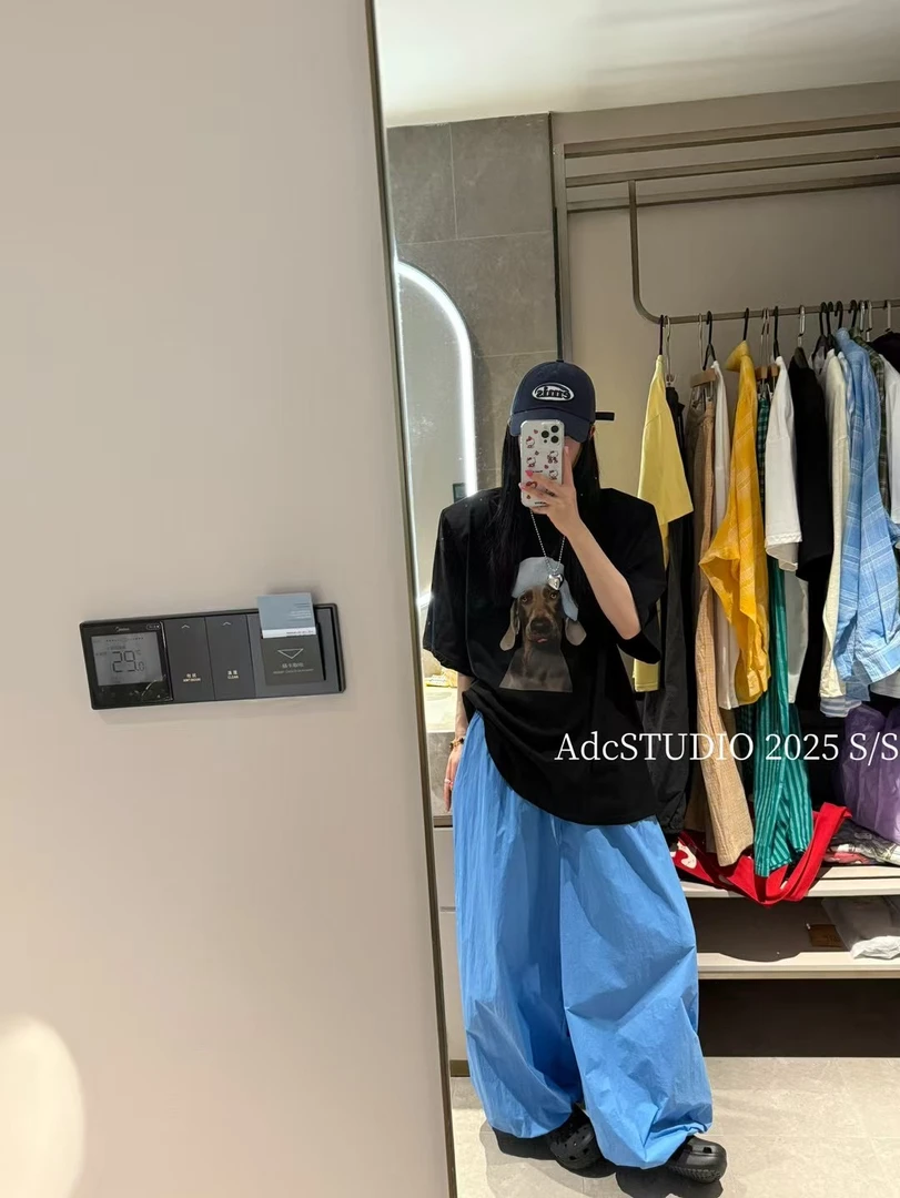 61090#【東Room】狗狗印花T恤（福利商品No退No换）