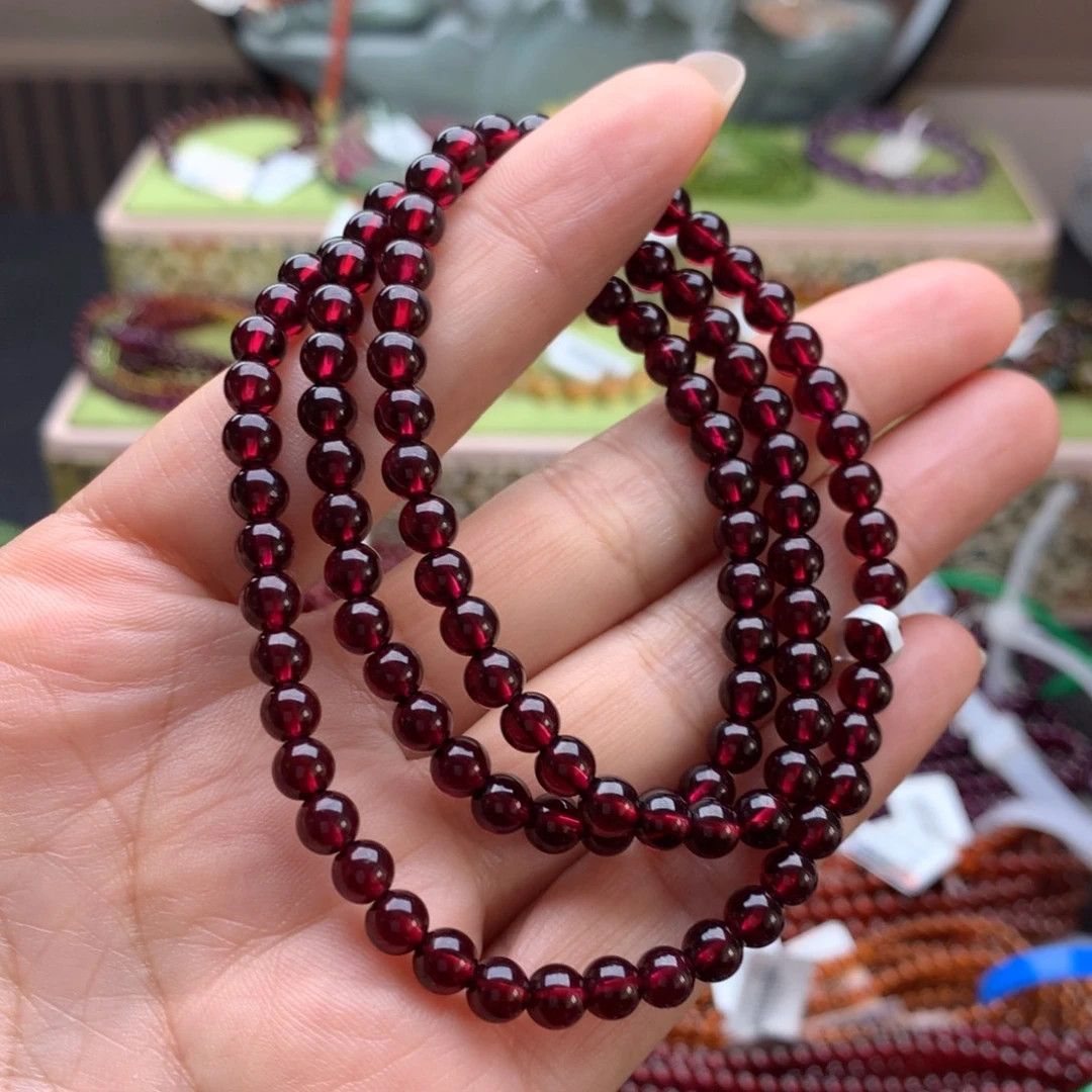 手串未镶嵌石榴石手串5.3