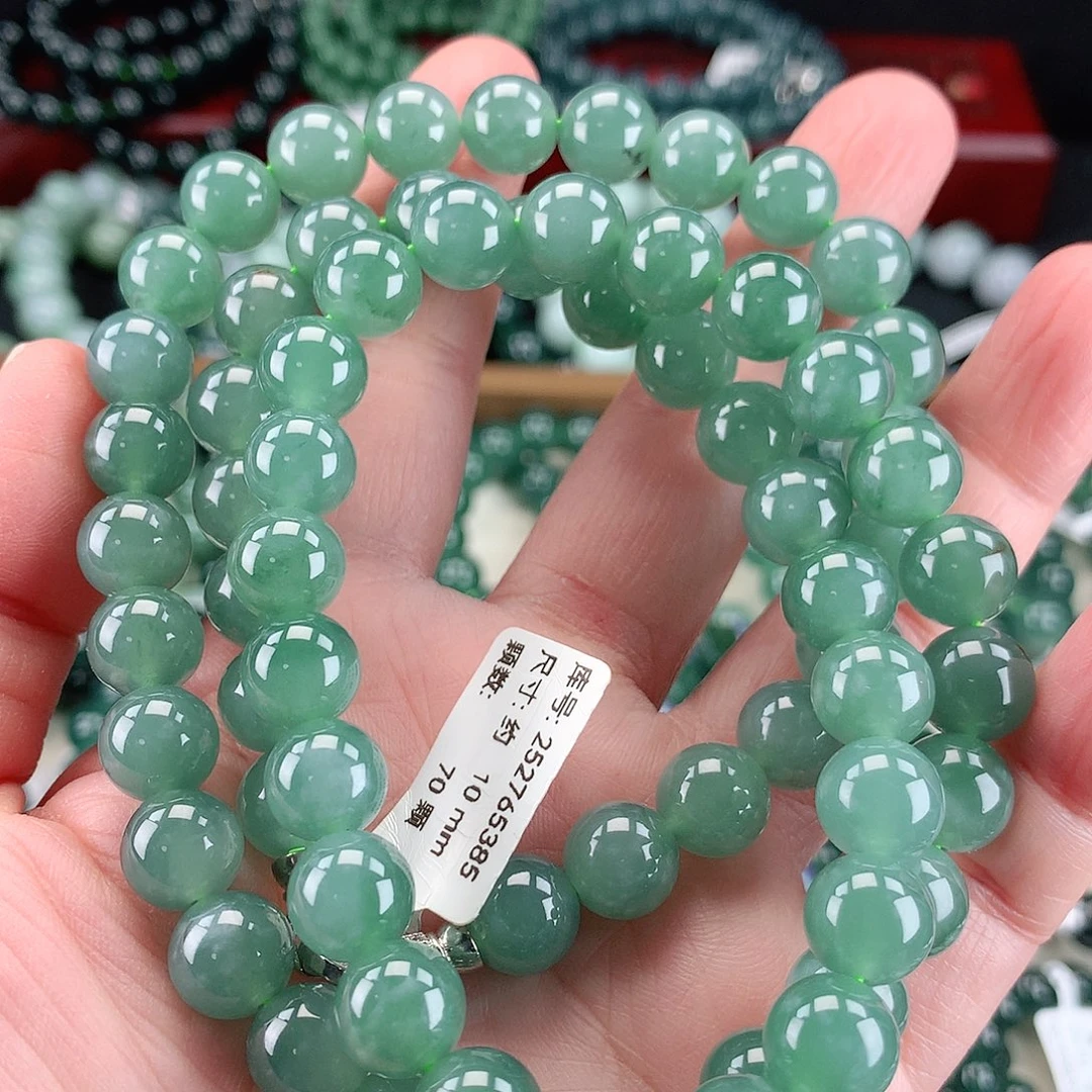 翡翠未镶嵌毛衣链