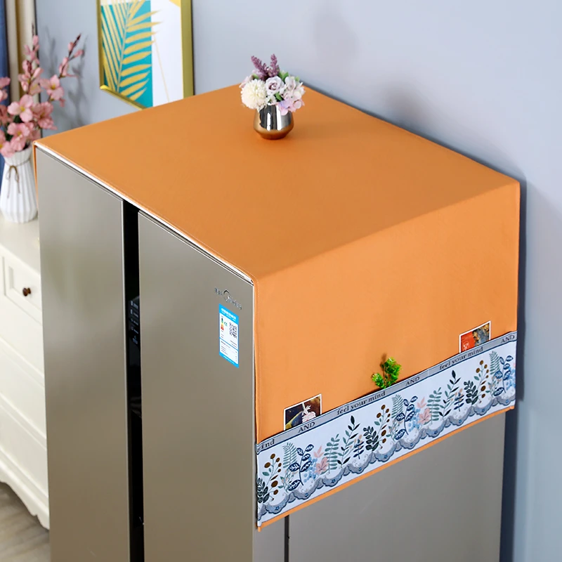 【不影响冰箱散热】加厚防滑颗粒单开门双开门冰箱防尘盖布盖巾