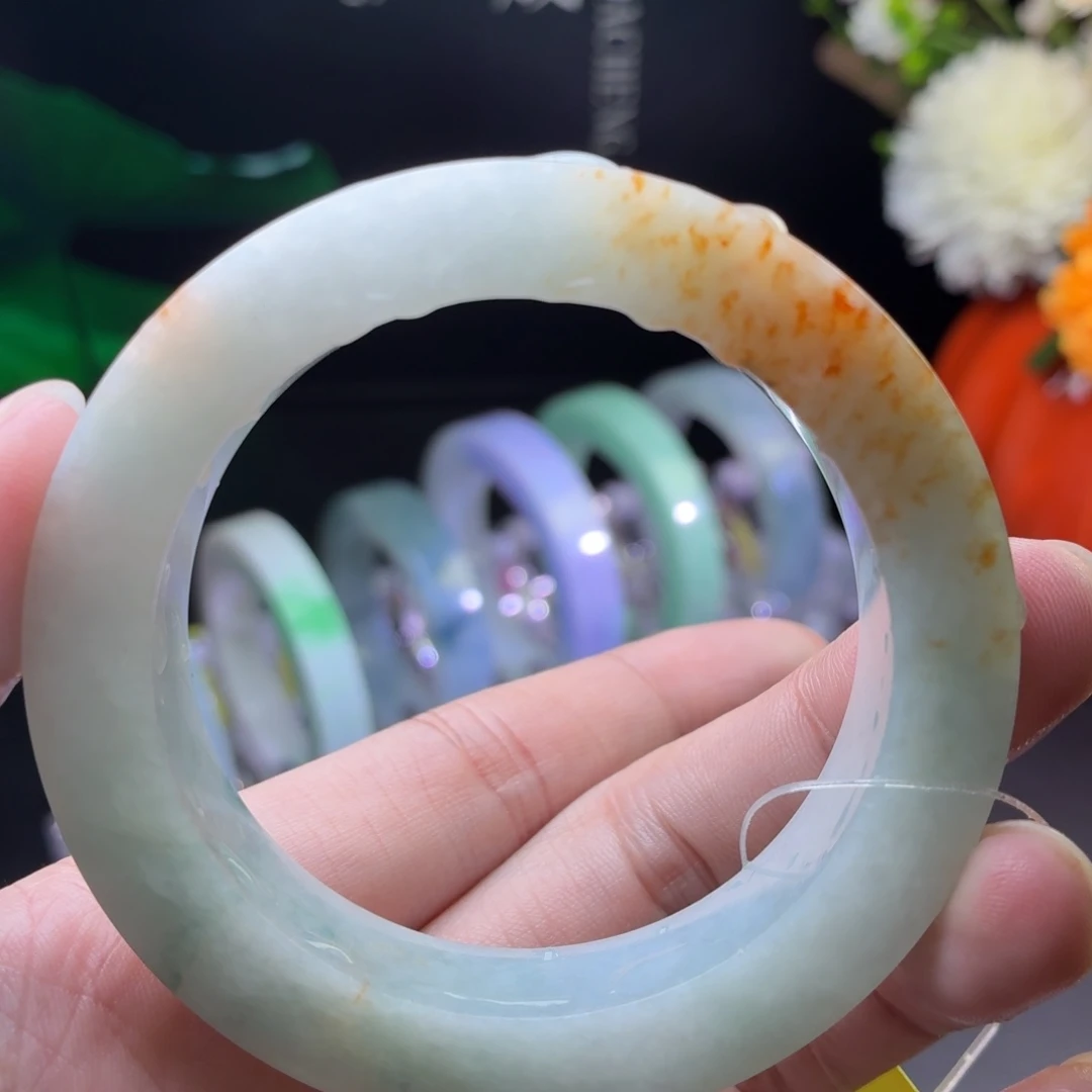 定制翡翠未镶嵌推荐橘红色