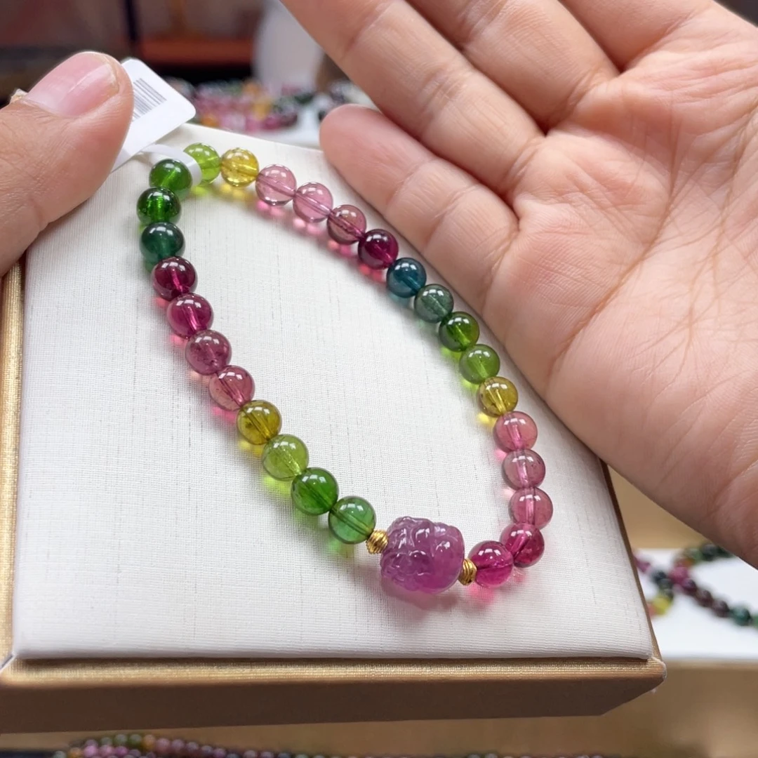 手串未镶嵌碧玺6.5mmmmmmmm