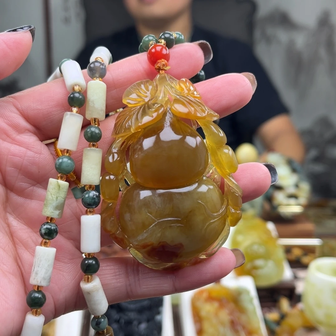 岫玉未镶嵌挂件挂件