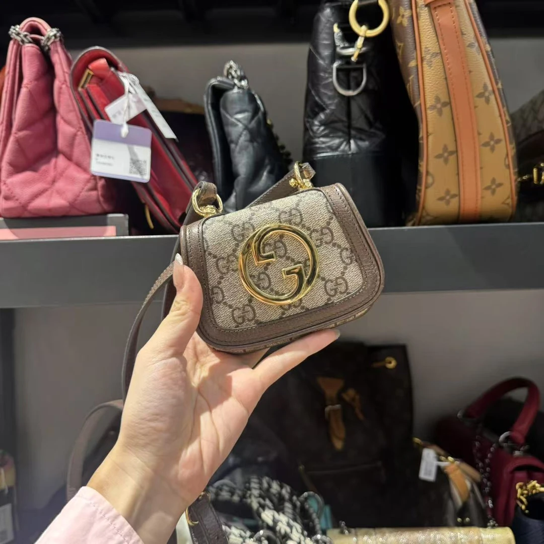 95新 GUCCI/古驰 古驰 小斜挎包/二奢包包