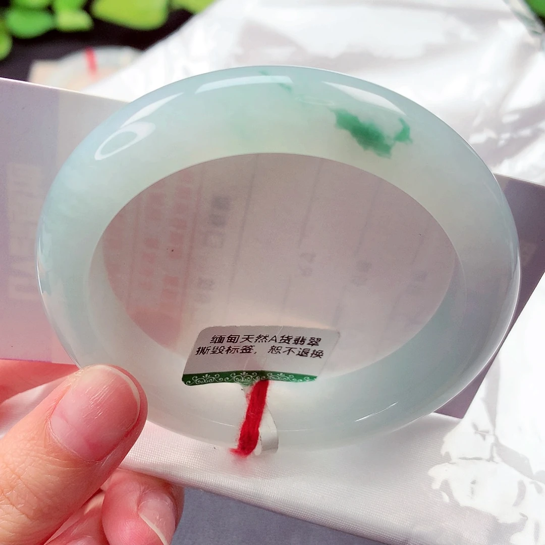 翡翠未镶嵌手镯缅甸天然a货翡翠手镯