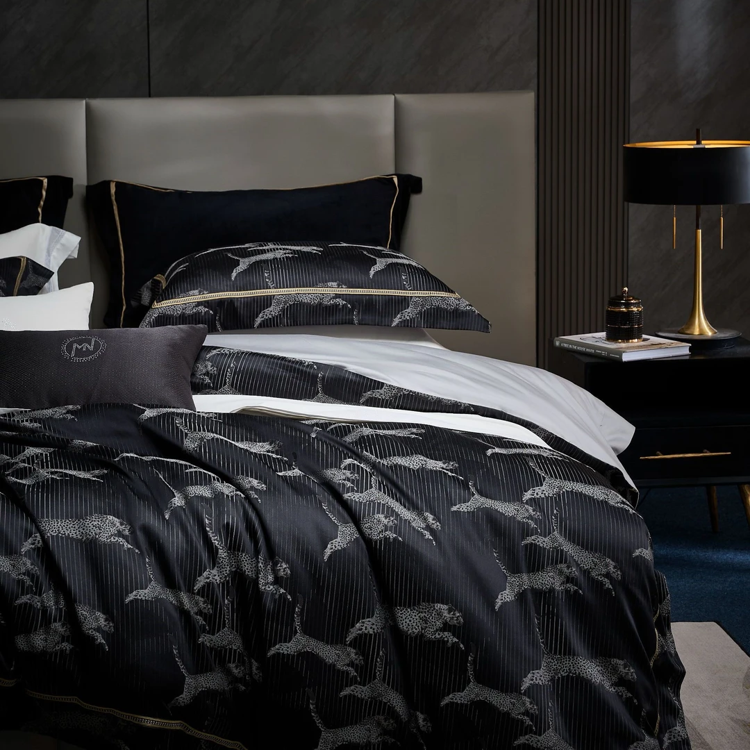 慕奈-【卡地亚那】高端全棉色织提花四件套