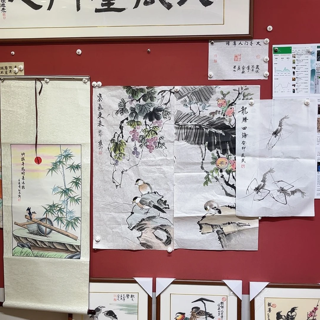 国画小**学侯果山老师亲笔手绘作品朵