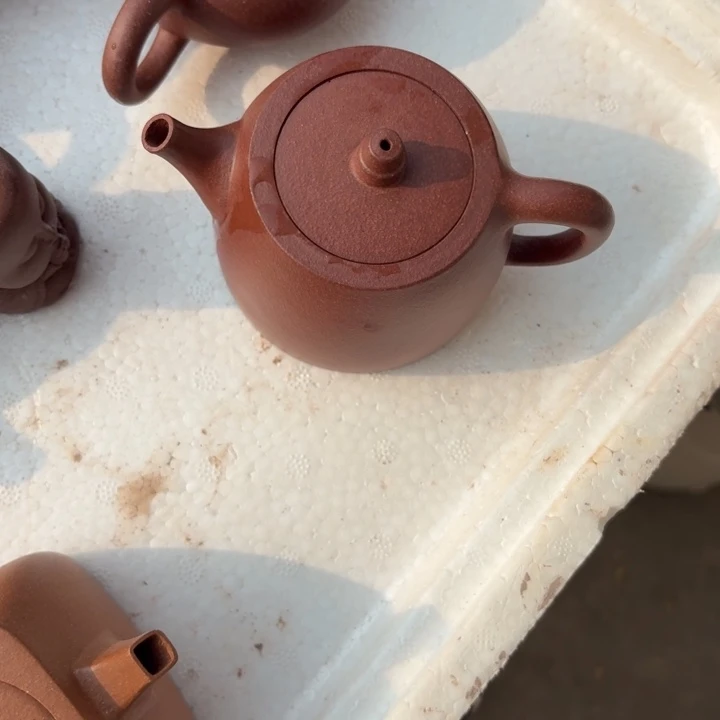 紫砂茶壶紫泥汉铎200cc