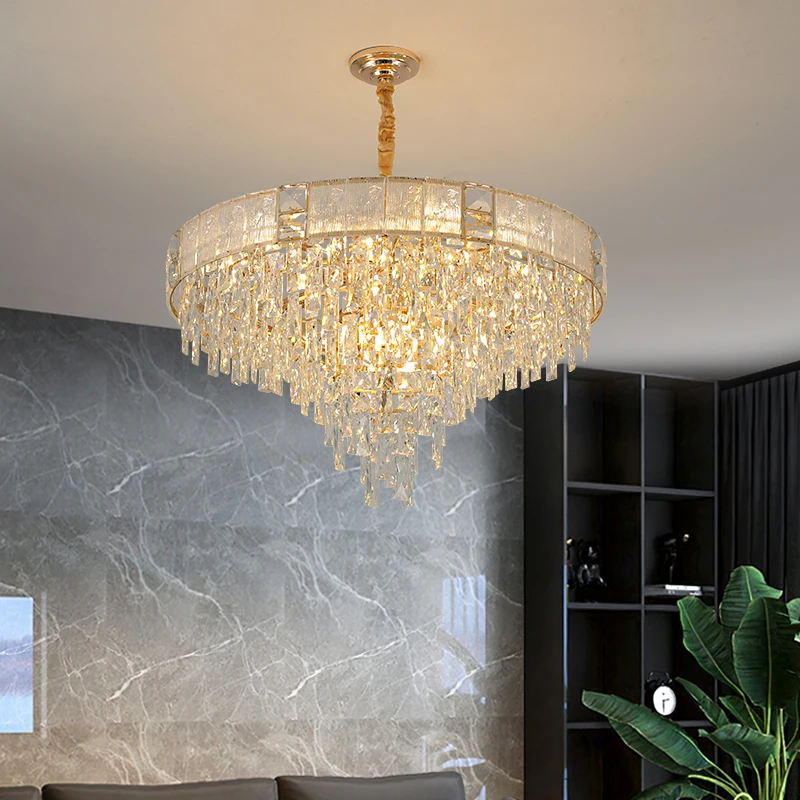 轻奢客厅吊灯卧室水晶吊灯高端设计师客厅主灯具大气高档餐厅吊灯