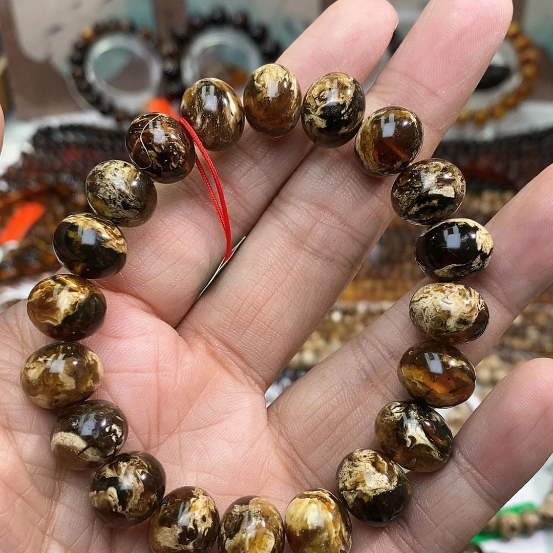 琥珀未镶嵌手链12